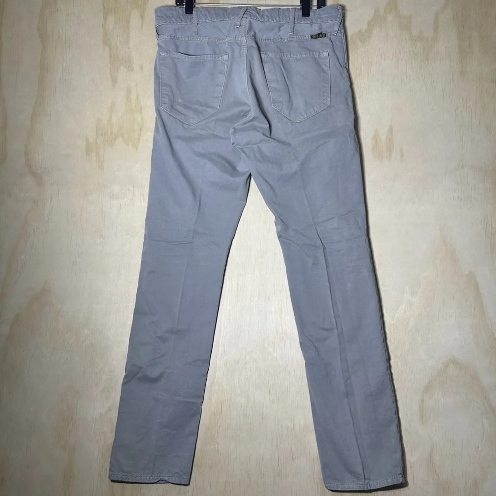 True Religion Rocco Tailored‎ Overdye Twill Jeans Pants Gray Button Fly 32X32